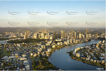 Sunrise Aerial Photo East Brisbane Aerial Photography