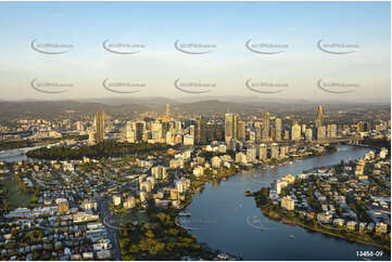 Sunrise Aerial Photo East Brisbane Aerial Photography
