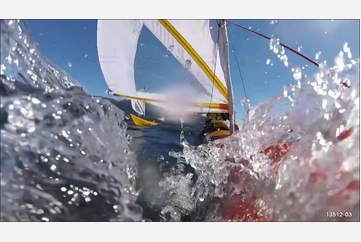 Kayak Sailing on Lake Te Anau Aerial Photography