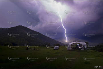 Super Cell Thunder Storm & Lightning Bolt NSW Aerial Photography