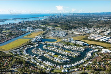 Aerial Photo Biggera Waters QLD Aerial Photography