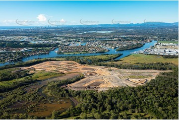 Aerial Photo of Foreshore Coomera QLD Aerial Photography