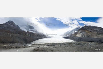 Athabasca Glacier Alberta Canada Aerial Photography