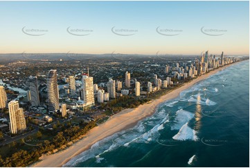 Sunrise Aerial Photo Broadbeach QLD Aerial Photography