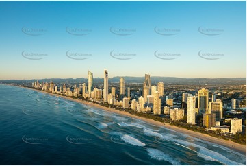 Sunrise Aerial Photo Surfers Paradise QLD Aerial Photography
