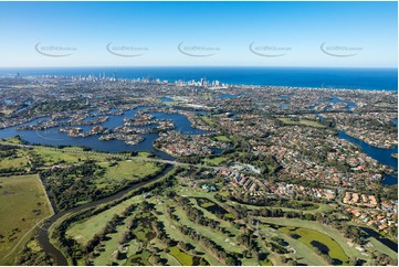 Aerial Photo Clear Island Waters QLD Aerial Photography