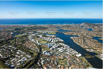 Aerial Photo Varsity Lakes QLD Aerial Photography