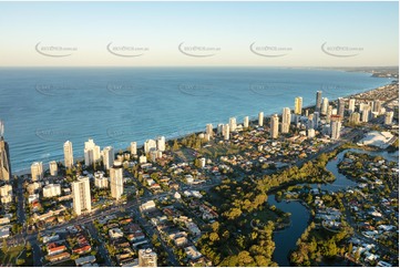 Sunset Aerial Photo Broadbeach QLD Aerial Photography