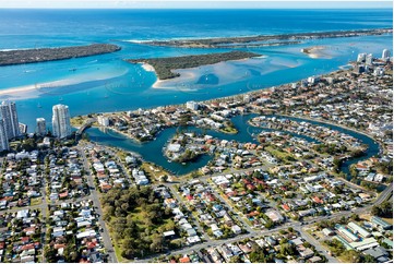 Aerial Photo Biggera Waters QLD Aerial Photography
