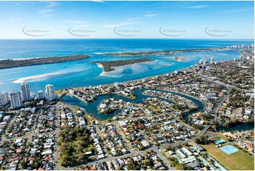 Aerial Photo Biggera Waters QLD Aerial Photography