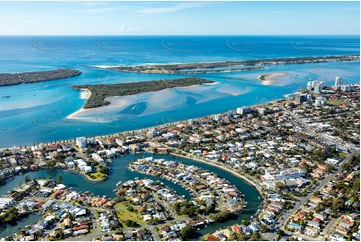 Aerial Photo Biggera Waters QLD Aerial Photography