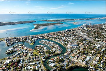 Aerial Photo Biggera Waters QLD Aerial Photography