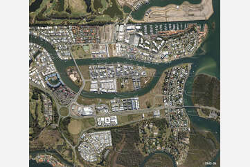 High Altitude Vertical Aerial Photo Hope Island QLD Aerial Photography