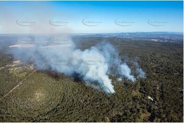 Hazard Reduction Fire at Burbank QLD QLD Aerial Photography