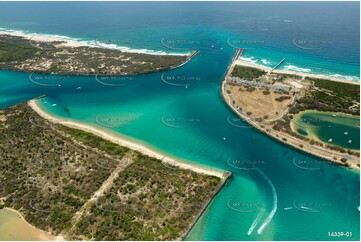 Wave Break Island & Gold Coast Seaway QLD Aerial Photography