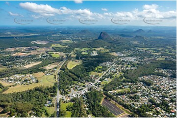 Aerial Photo Glass House Mountains QLD Aerial Photography