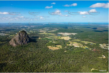 Aerial Photo Glass House Mountains QLD Aerial Photography