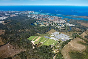 High Altitude Aerial Photo Bells Creek QLD Aerial Photography