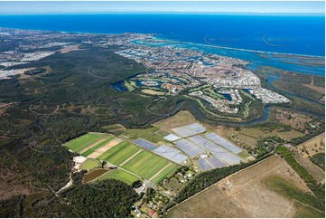 High Altitude Aerial Photo Bells Creek QLD Aerial Photography