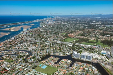 Aerial Photo Biggera Waters QLD Aerial Photography