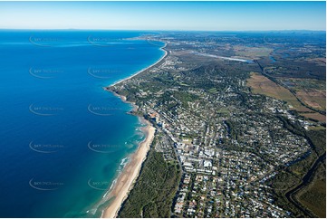 High Altitude Aerial Photo Coolum Beach Aerial Photography