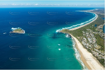 Aerial Photo Fingal Head Aerial Photography