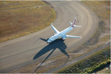 A Virgin Taxiing at Gold Coast Airport Aerial Photography