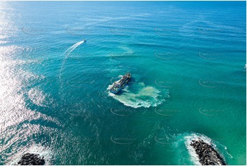 Sand Dredging Tweed River Bar Aerial Photography