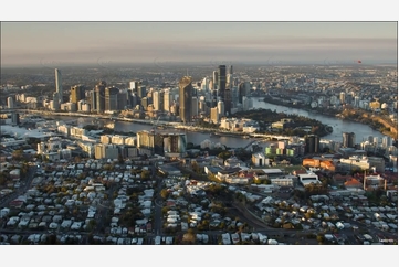 Sunset Aerial Video South Brisbane Aerial Photography