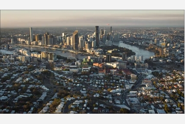 Sunset Aerial Video South Brisbane Aerial Photography
