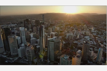 Sunset Aerial Video Brisbane City Aerial Photography