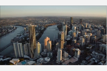 Sunset Aerial Video Brisbane City Aerial Photography