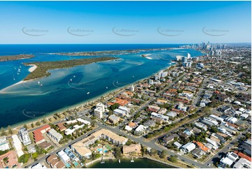 Aerial Photo Biggera Waters QLD Aerial Photography