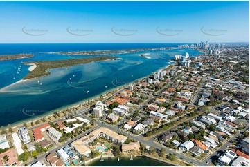 Aerial Photo Biggera Waters QLD Aerial Photography