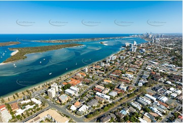 Aerial Photo Biggera Waters QLD Aerial Photography