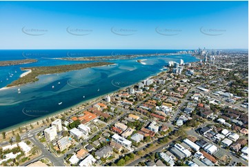 Aerial Photo Biggera Waters QLD Aerial Photography