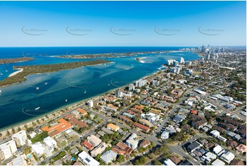 Aerial Photo Biggera Waters QLD Aerial Photography