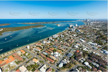 Aerial Photo Biggera Waters QLD Aerial Photography