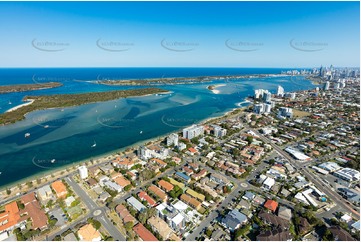 Aerial Photo Biggera Waters QLD Aerial Photography