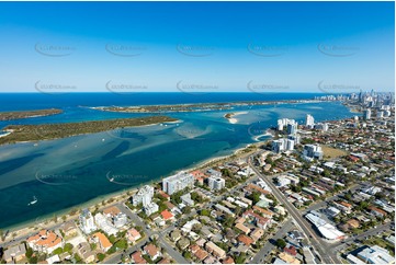 Aerial Photo Biggera Waters QLD Aerial Photography