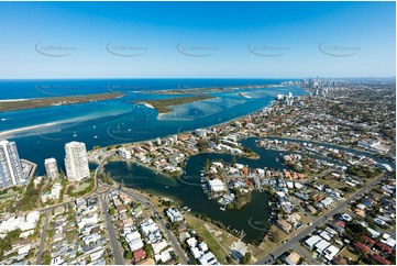 Aerial Photo Biggera Waters QLD Aerial Photography