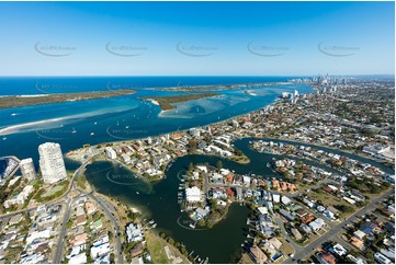 Aerial Photo Biggera Waters QLD Aerial Photography