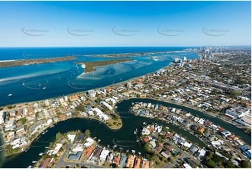 Aerial Photo Biggera Waters QLD Aerial Photography