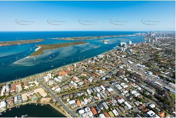 Aerial Photo Biggera Waters QLD Aerial Photography