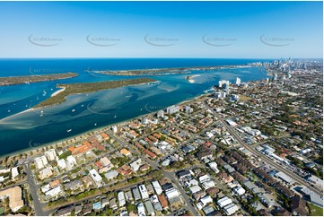 Aerial Photo Biggera Waters QLD Aerial Photography
