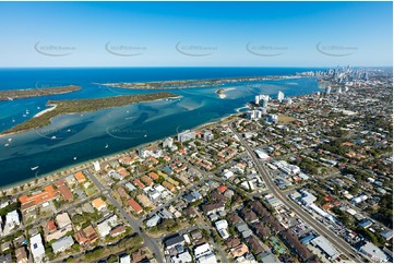 Aerial Photo Biggera Waters QLD Aerial Photography