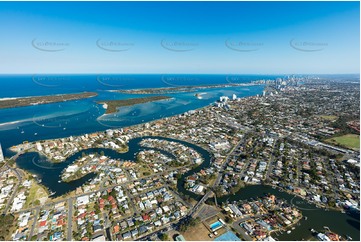 Aerial Photo Biggera Waters QLD Aerial Photography