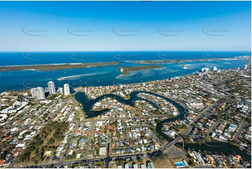 Aerial Photo Biggera Waters QLD Aerial Photography