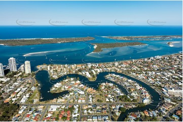 Aerial Photo Biggera Waters QLD Aerial Photography