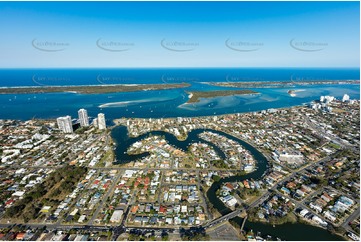 Aerial Photo Biggera Waters QLD Aerial Photography